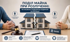 Поділ майна при розлученні: як ділити іпотечний будинок. Варіанти вирішення питання, роль суду та банку.