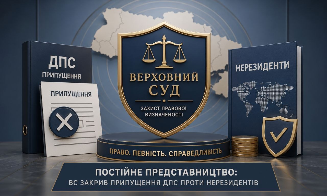 Постійне представництво: ВС закрив припущення ДПС проти нерезидентів — рішення Верховного Суду