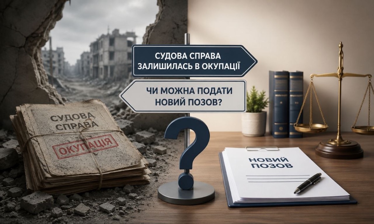 Судова справа залишилась в окупації — чи можна подати новий позов: інфографіка з роз'ясненням ВС