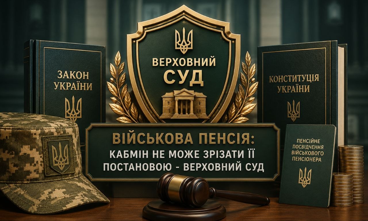 Військова пенсія: Верховний Суд заборонив Кабміну зменшувати її постановою — інфографіка