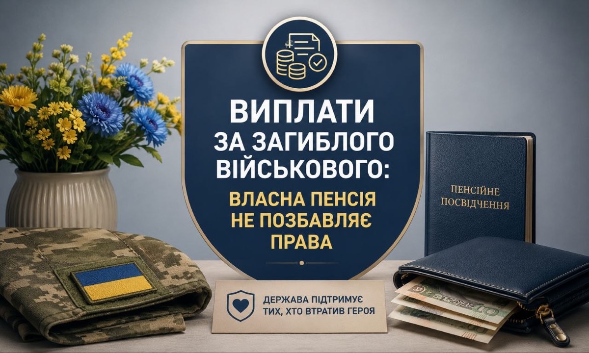 Виплати за загиблого військового — власна пенсія не позбавляє права на виплати від Міноборони